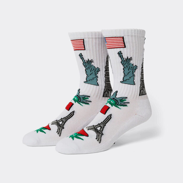 huf-green-buddy-tourist-socks-sk00903-white