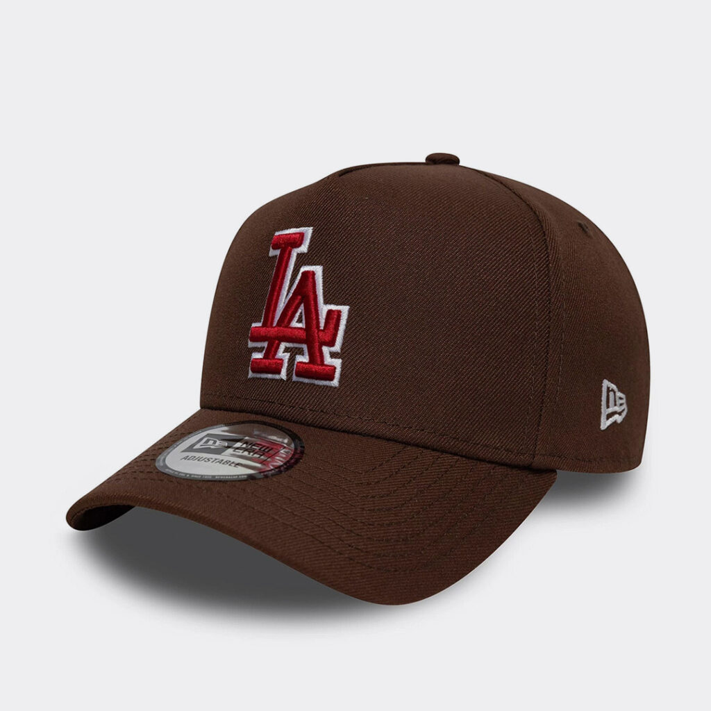 new-era-la-dodgers-mlb-outline-script-brown-9forty-e-frame-cap-60771811