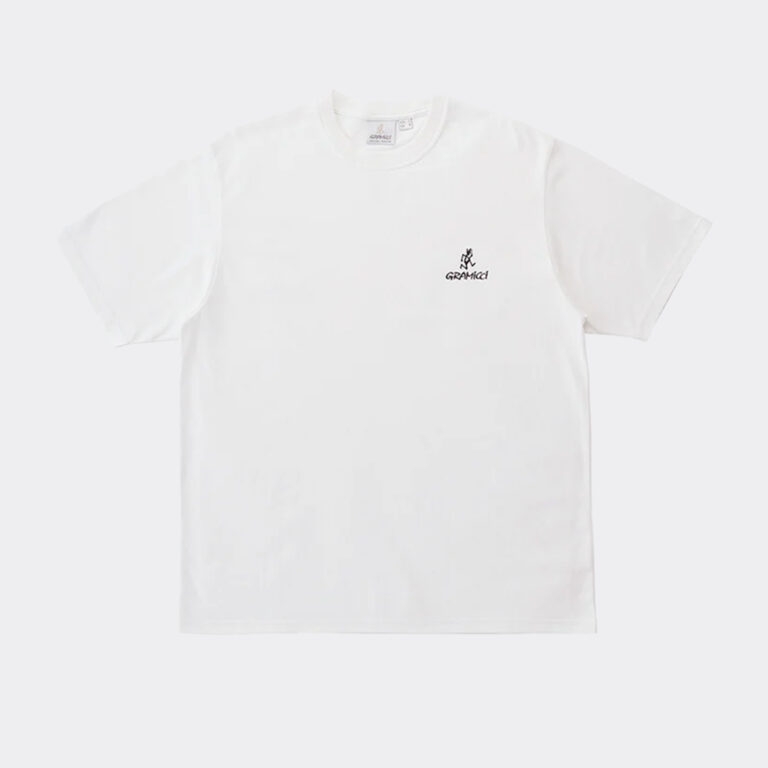 gramicci-one-point-logo-tee-g4su-t096-white