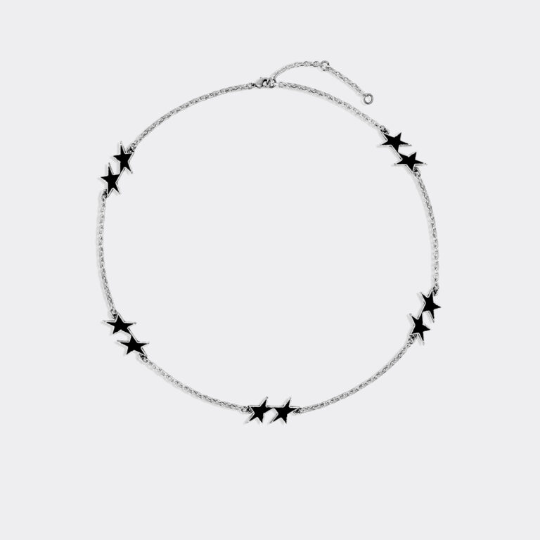 twojeys-black-enameled-icon-necklace-218001800