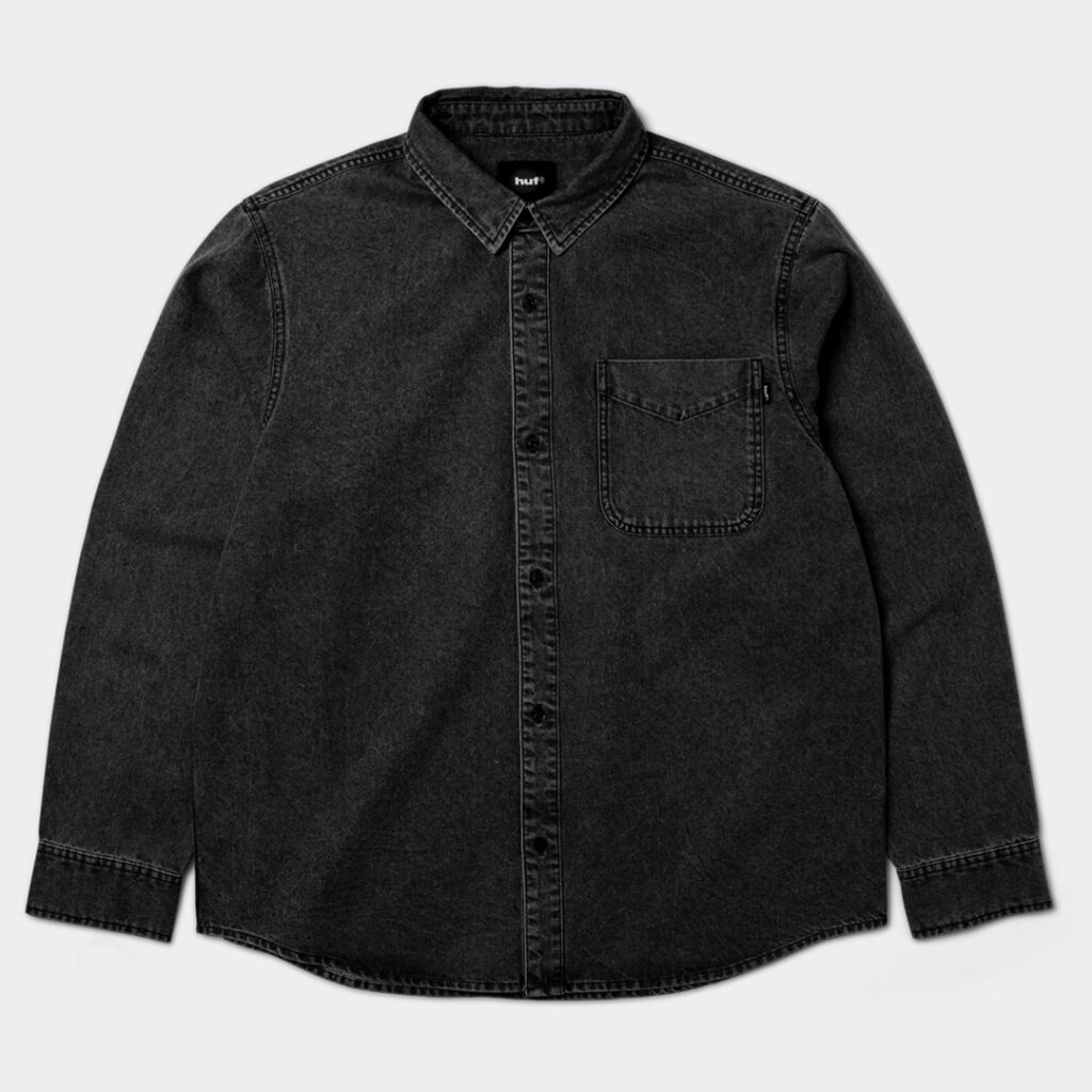 huf-carson-overdyed-denim-long-sleeve-shirt-bu00287-black
